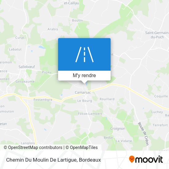 Chemin Du Moulin De Lartigue plan