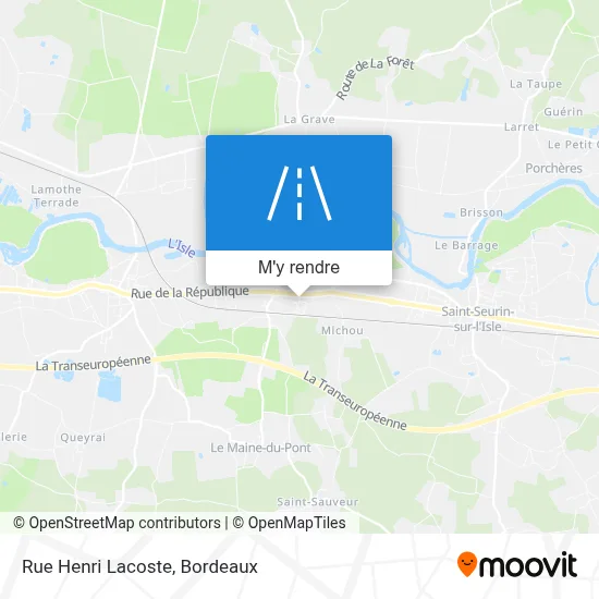 Rue Henri Lacoste plan