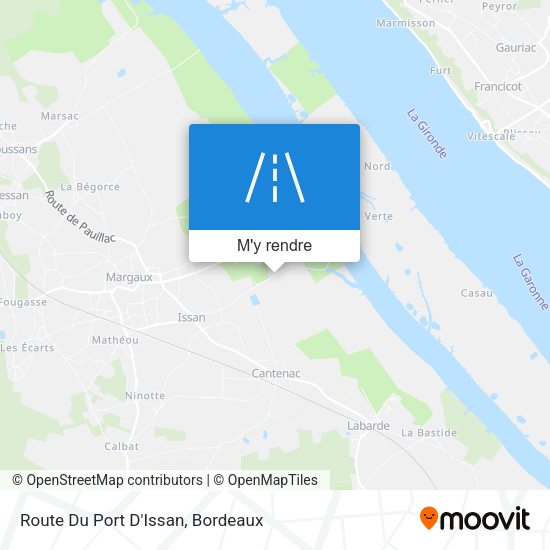 Route Du Port D'Issan plan