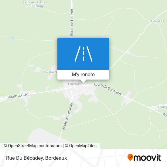 Rue Du Bécadey plan