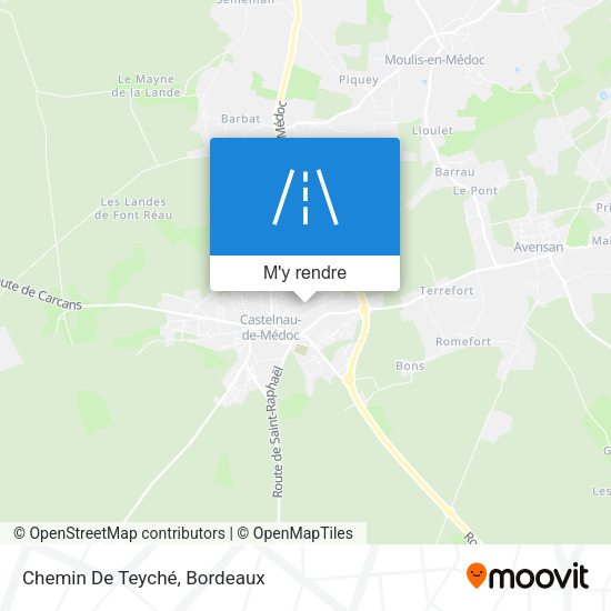 Chemin De Teyché plan