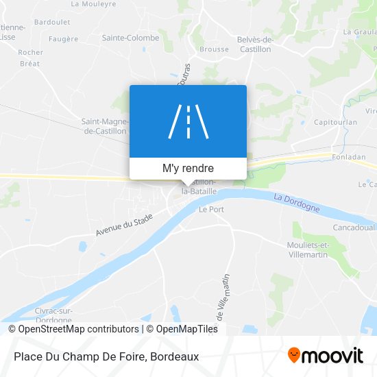 Place Du Champ De Foire plan