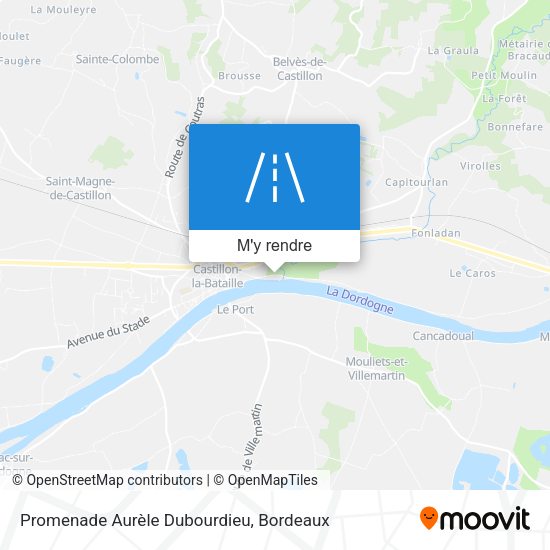 Promenade Aurèle Dubourdieu plan