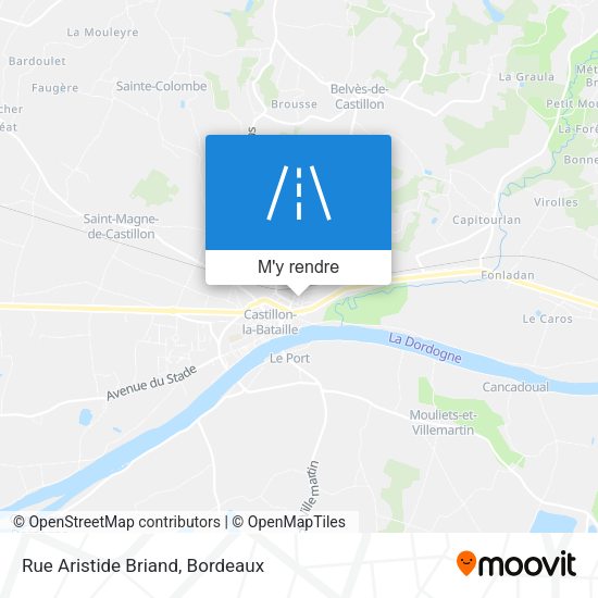 Rue Aristide Briand plan