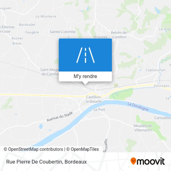 Rue Pierre De Coubertin plan