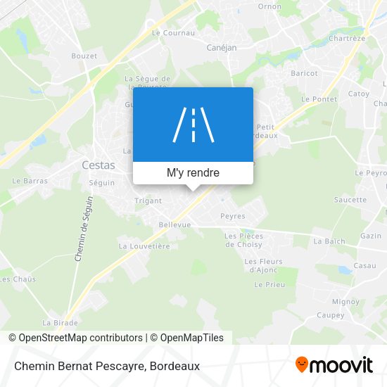 Chemin Bernat Pescayre plan