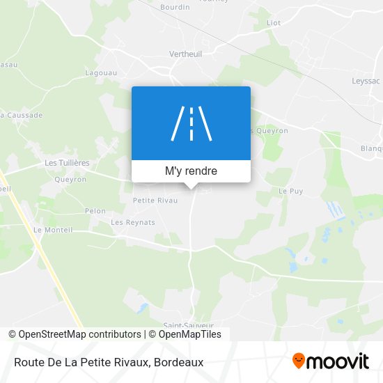 Route De La Petite Rivaux plan