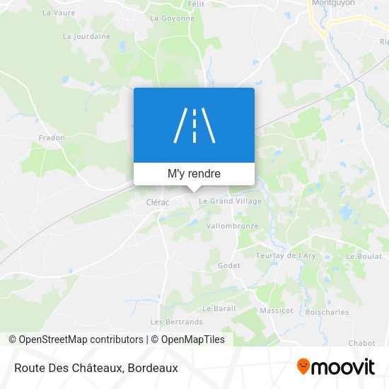 Route Des Châteaux plan