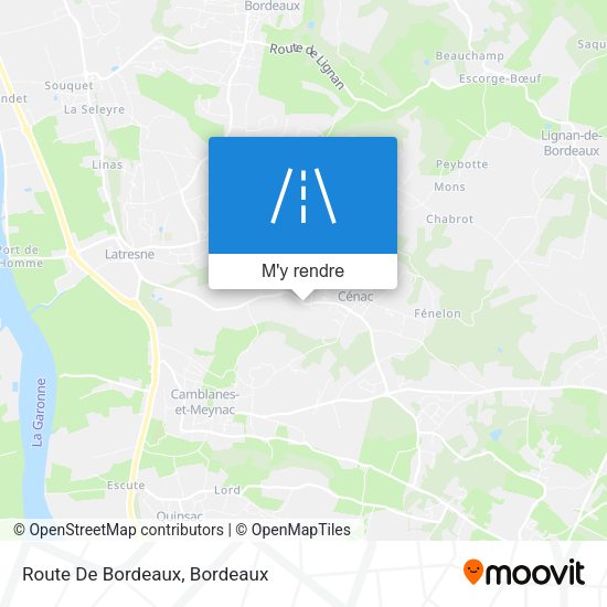 Route De Bordeaux plan