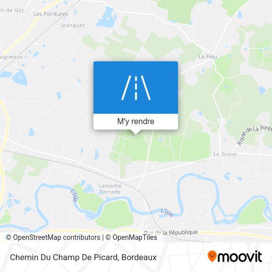 Chemin Du Champ De Picard plan