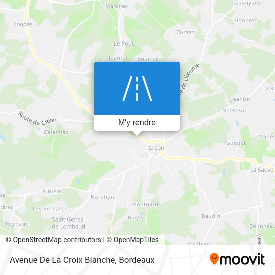 Avenue De La Croix Blanche plan