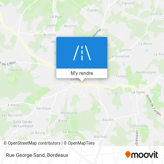 Rue George Sand plan