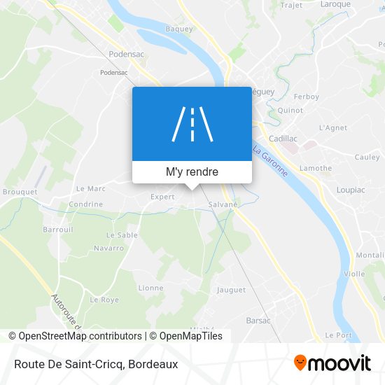 Route De Saint-Cricq plan