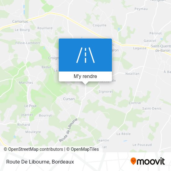 Route De Libourne plan