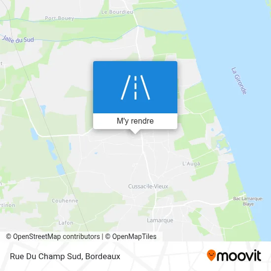 Rue Du Champ Sud plan