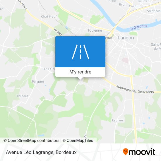 Avenue Léo Lagrange plan