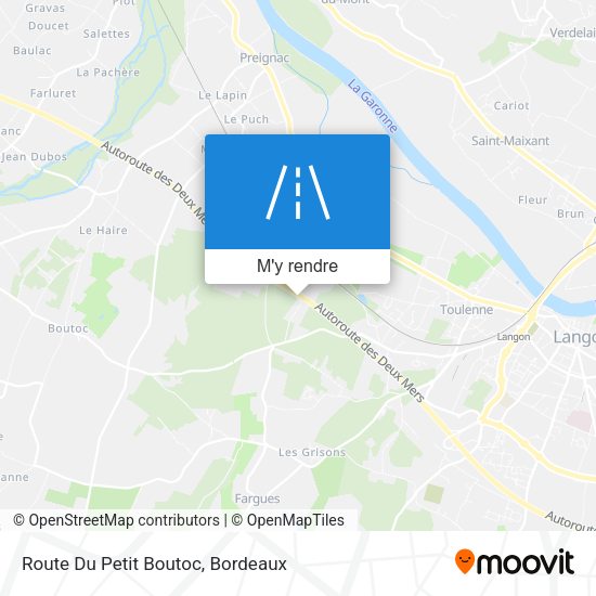 Route Du Petit Boutoc plan