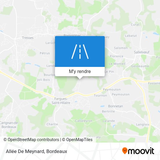 Allée De Meynard plan