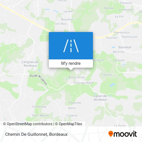 Chemin De Guillonnet plan