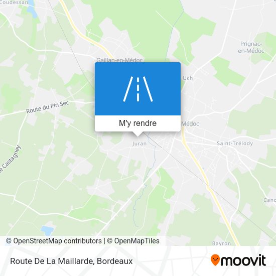 Route De La Maillarde plan
