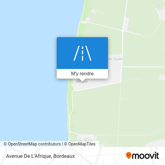 Avenue De L'Afrique plan