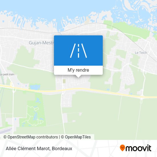 Allée Clément Marot plan