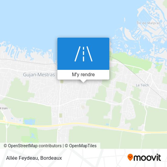 Allée Feydeau plan