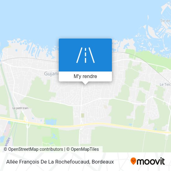 Allée François De La Rochefoucaud plan