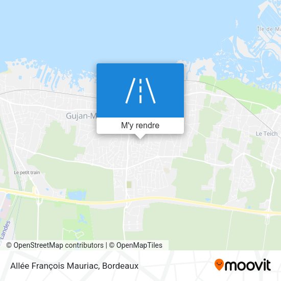 Allée François Mauriac plan
