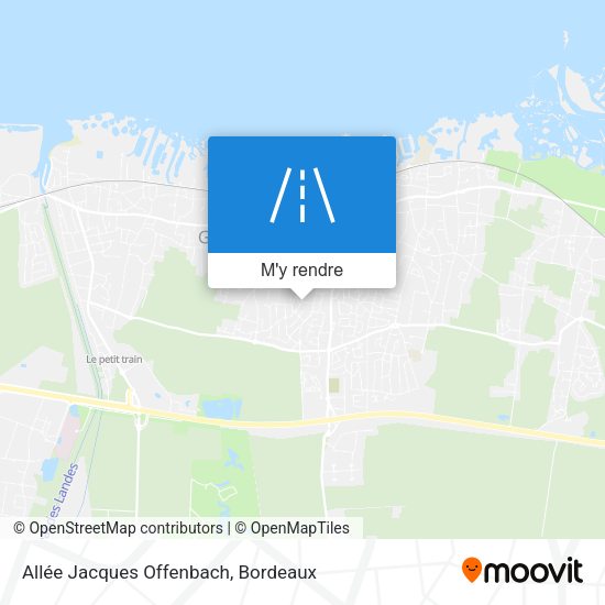 Allée Jacques Offenbach plan