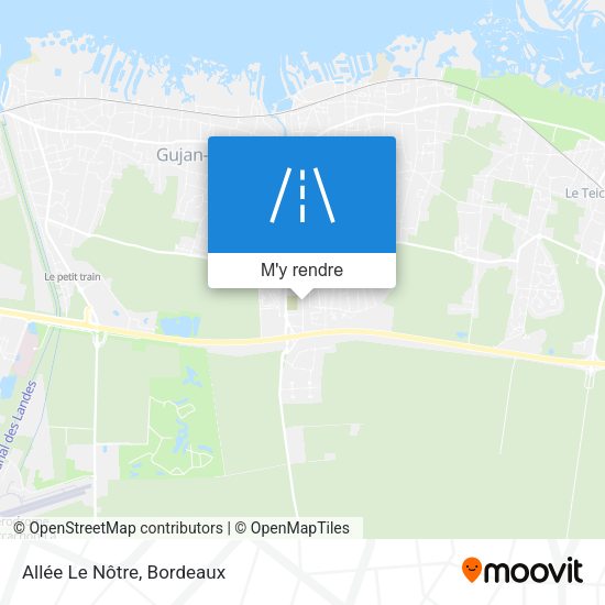 Allée Le Nôtre plan