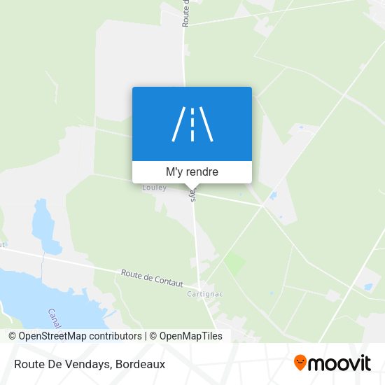 Route De Vendays plan