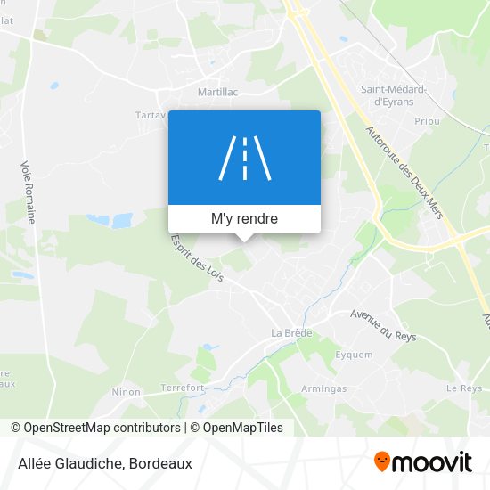Allée Glaudiche plan