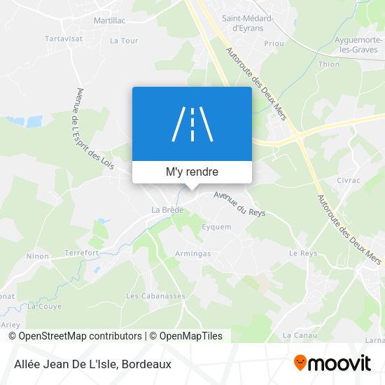 Allée Jean De L'Isle plan