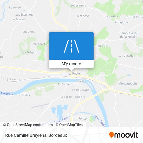Rue Camille Braylens plan