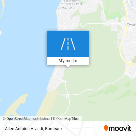Allée Antoine Vivaldi plan