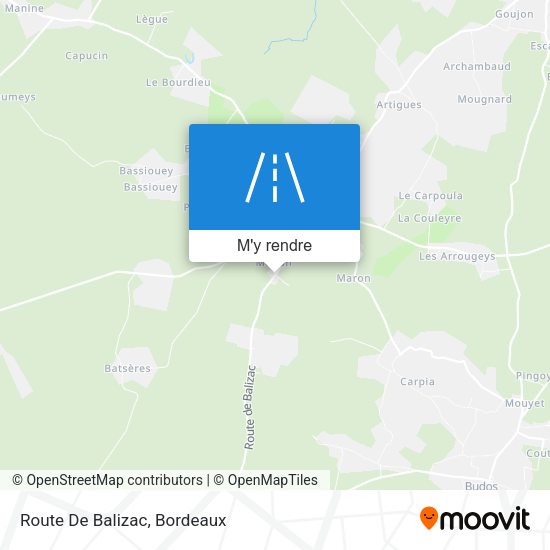 Route De Balizac plan