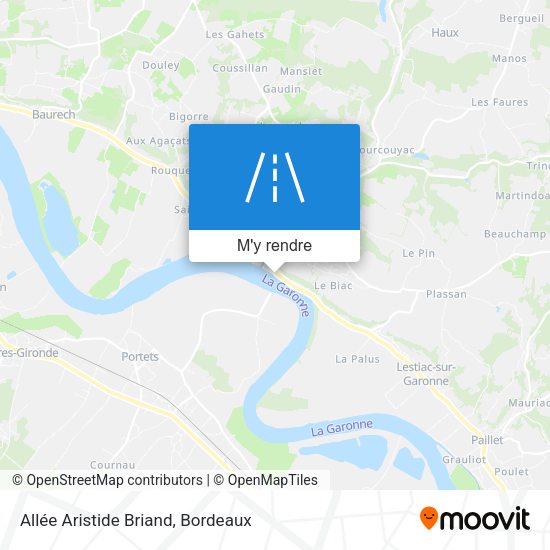 Allée Aristide Briand plan
