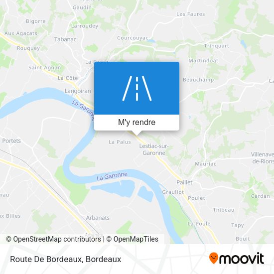 Route De Bordeaux plan