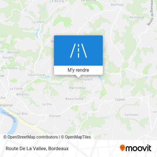 Route De La Vallee plan