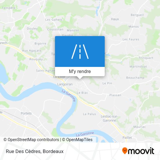 Rue Des Cèdres plan