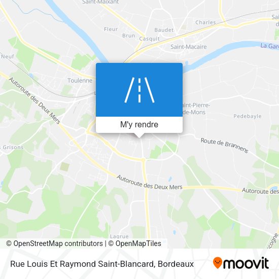 Rue Louis Et Raymond Saint-Blancard plan