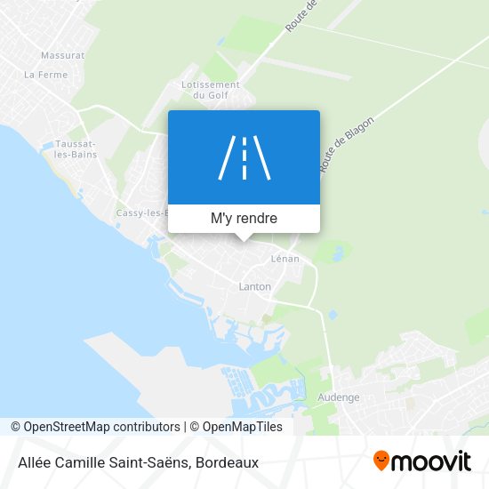 Allée Camille Saint-Saëns plan