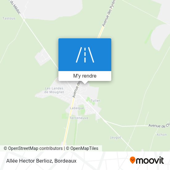 Allée Hector Berlioz plan