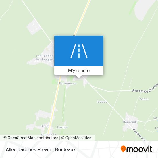 Allée Jacques Prévert plan