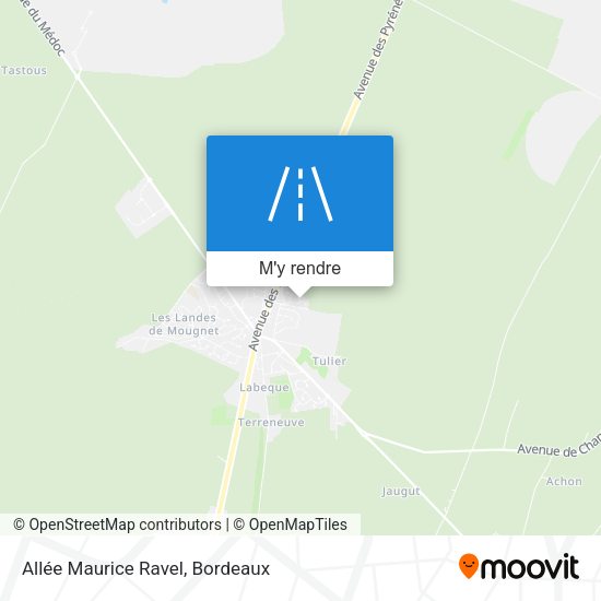 Allée Maurice Ravel plan