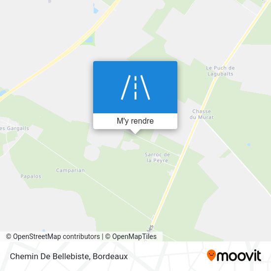 Chemin De Bellebiste plan