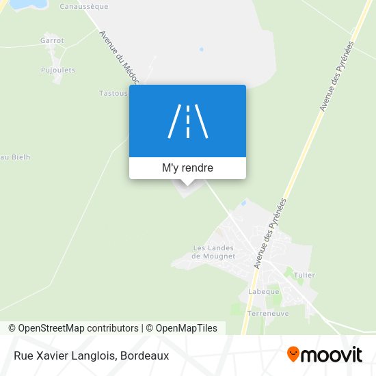 Rue Xavier Langlois plan