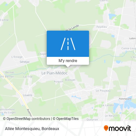 Allée Montesquieu plan