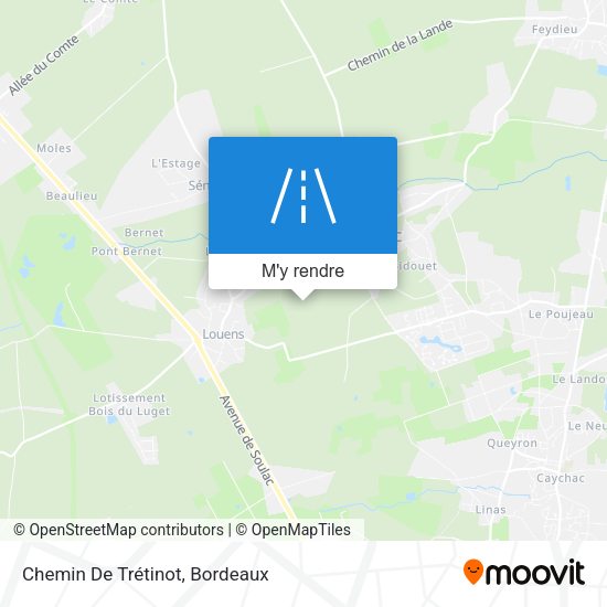 Chemin De Trétinot plan